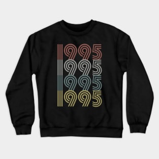 1995 Birth Year Retro Style Crewneck Sweatshirt